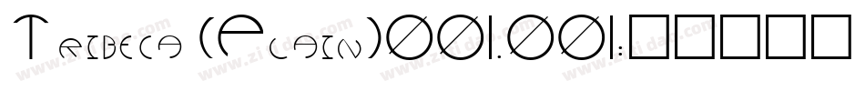 Tribeca (Plain)001.001字体转换